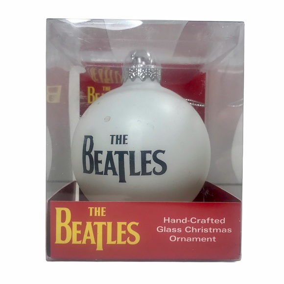 THE BEATLES Hand Crafted Glass Christmas Tree Ornament Faces 2011 - Picture 2 of 4